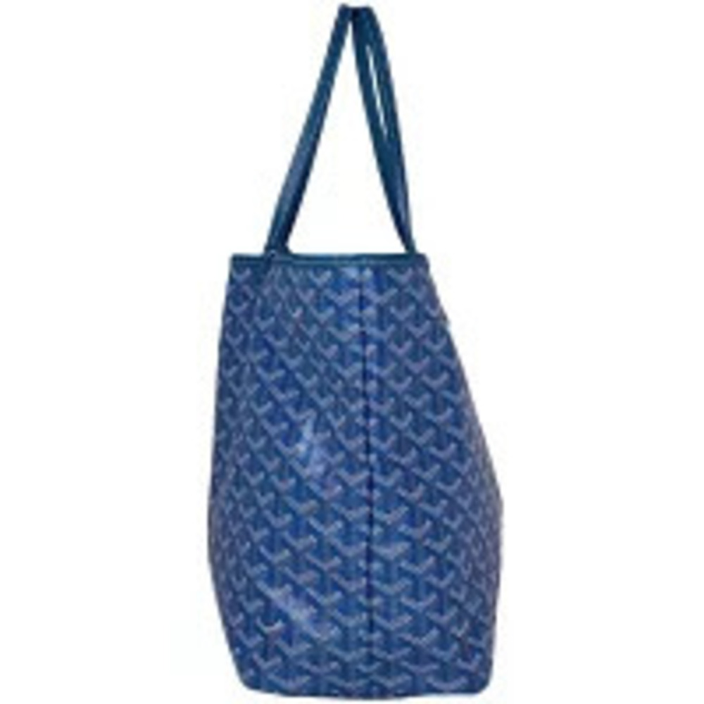 Goyard Blue Canvas Louis Saint Reversible Shoulder Bag Tote